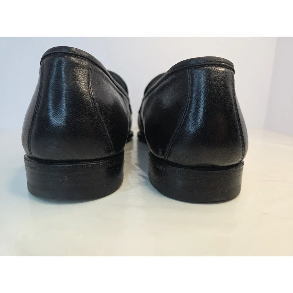 Church's Capri Mens Black Leather Horsebit Loafers 9.5 F Handmade in Italy EUC